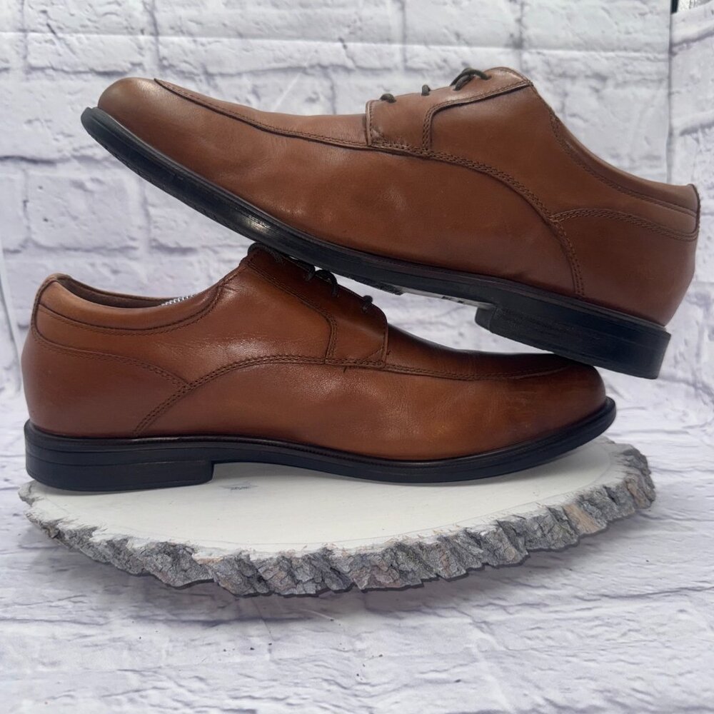 Rockport Hydro-Shield Waterproof Men's Oxford Leather Shoes Sz 12 Brown - Picture 10 of 12